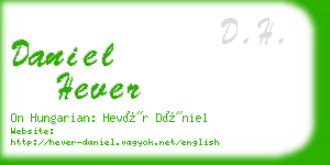 daniel hever business card